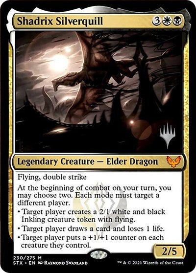 Shadrix Silverquill (Promo Pack) [Strixhaven: School of Mages Promos] MTG Single Magic: The Gathering | Red Claw Gaming
