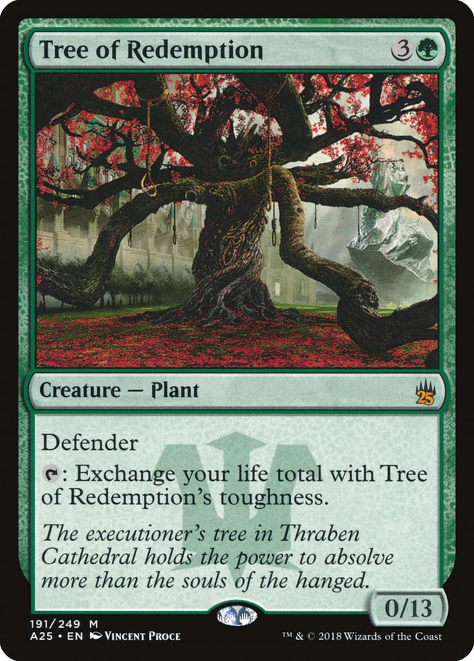 Tree of Redemption [Masters 25] MTG Single Magic: The Gathering | Red Claw Gaming