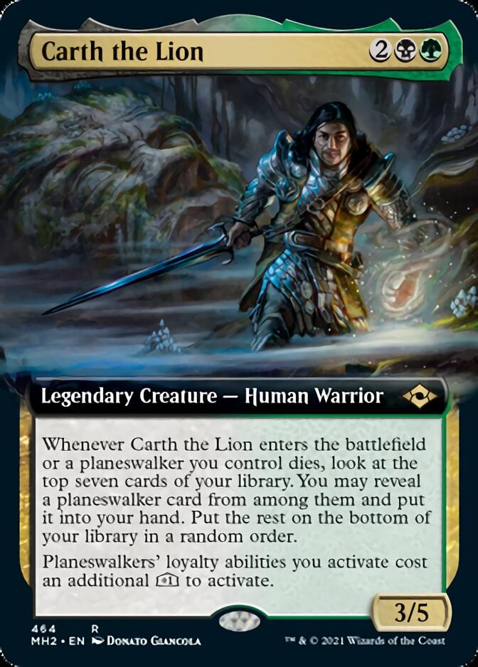 Carth the Lion (Extended Art) [Modern Horizons 2] MTG Single Magic: The Gathering | Red Claw Gaming
