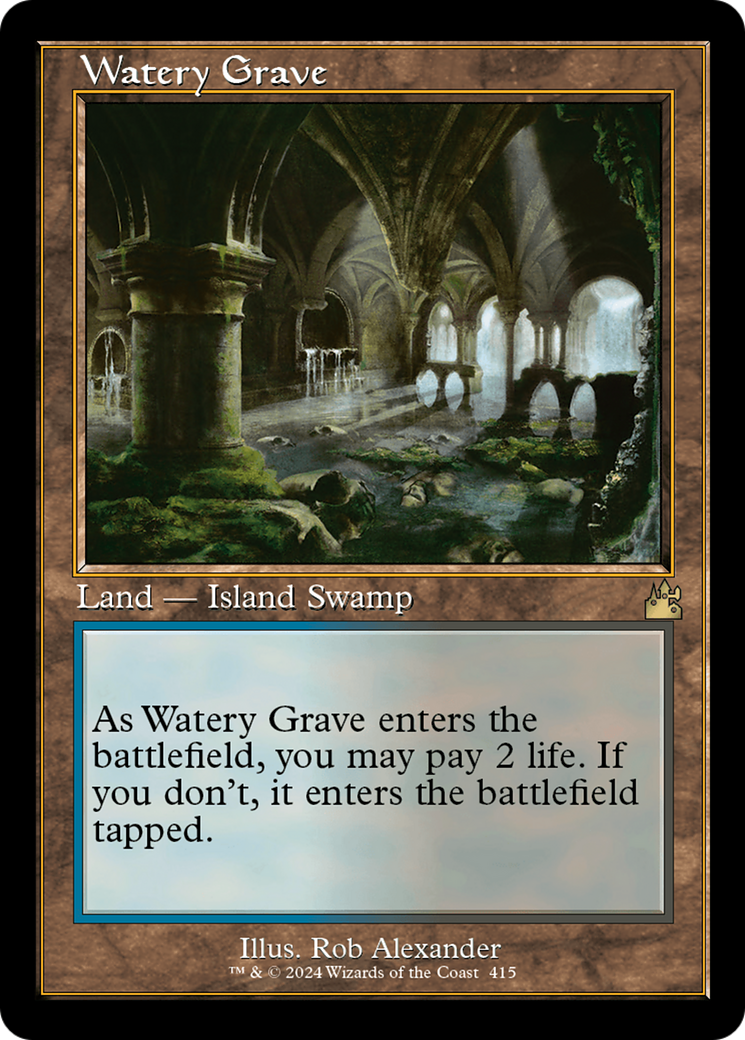 Watery Grave (Retro) [Ravnica Remastered] MTG Single Magic: The Gathering | Red Claw Gaming
