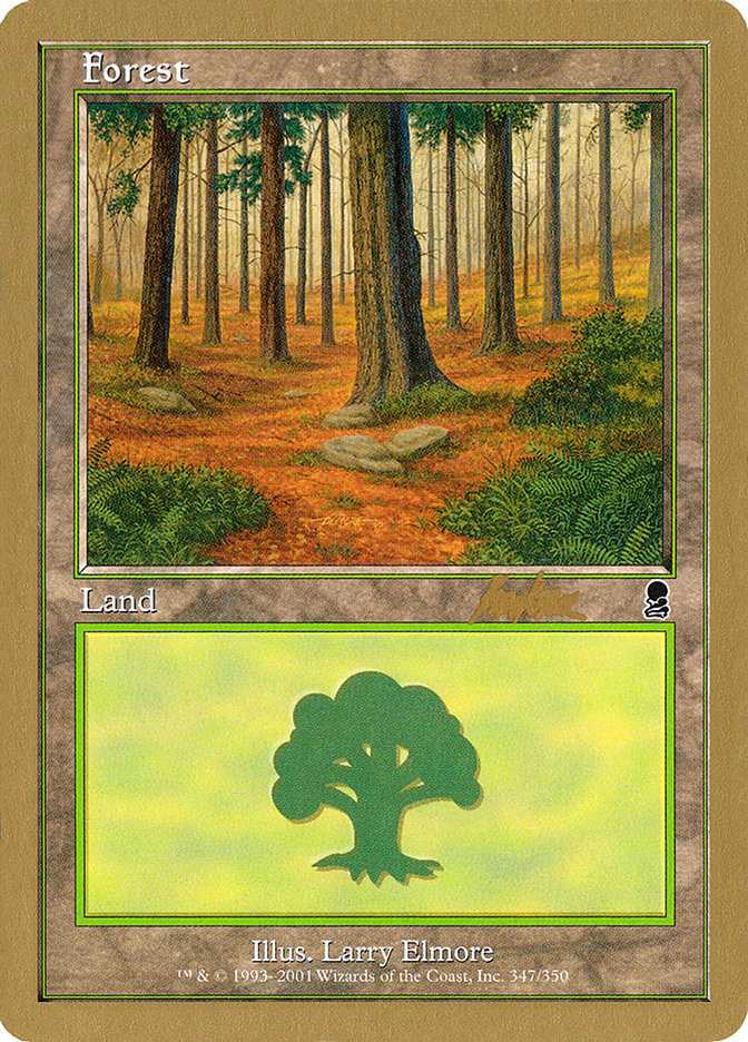 Forest (bk347) (Brian Kibler) [World Championship Decks 2002] MTG Single Magic: The Gathering | Red Claw Gaming