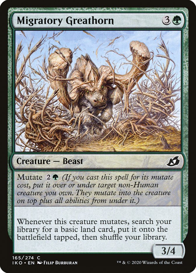Migratory Greathorn [Ikoria: Lair of Behemoths] MTG Single Magic: The Gathering | Red Claw Gaming