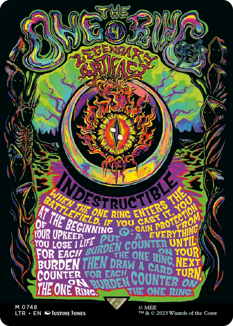 The One Ring (Borderless Poster) [The Lord of the Rings: Tales of Middle-Earth] MTG Single Magic: The Gathering | Red Claw Gaming