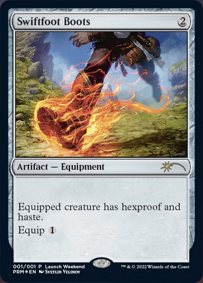 Swiftfoot Boots [Wizards Play Network 2022] MTG Single Magic: The Gathering | Red Claw Gaming