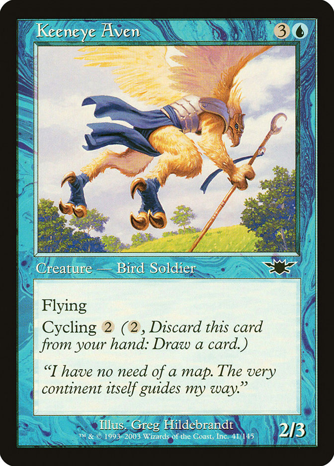 Keeneye Aven [Legions] MTG Single Magic: The Gathering | Red Claw Gaming