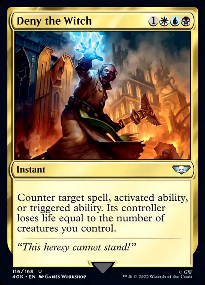 Deny the Witch [Warhammer 40,000] MTG Single Magic: The Gathering | Red Claw Gaming