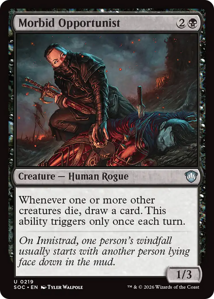 Morbid Opportunist [Secrets of Strixhaven Commander] MTG Single Magic: The Gathering | Red Claw Gaming