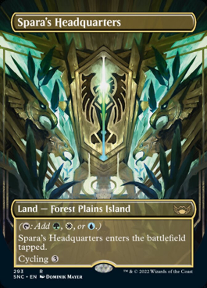 Spara's Headquarters (Borderless Alternate Art) [Streets of New Capenna] MTG Single Magic: The Gathering | Red Claw Gaming