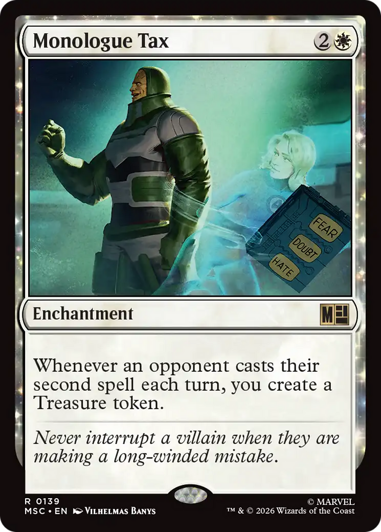 Monologue Tax (Surge Foil) [Marvel Super Heroes Commander] | Red Claw Gaming