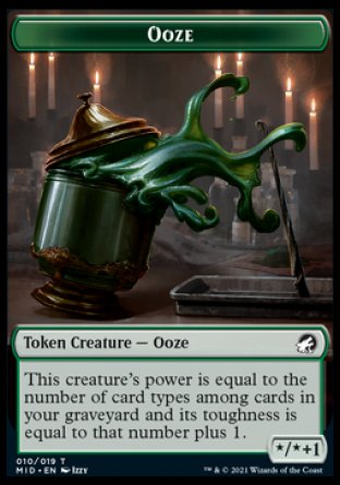 Human // Ooze Double-Sided Token [Innistrad: Midnight Hunt Tokens] MTG Single Magic: The Gathering | Red Claw Gaming