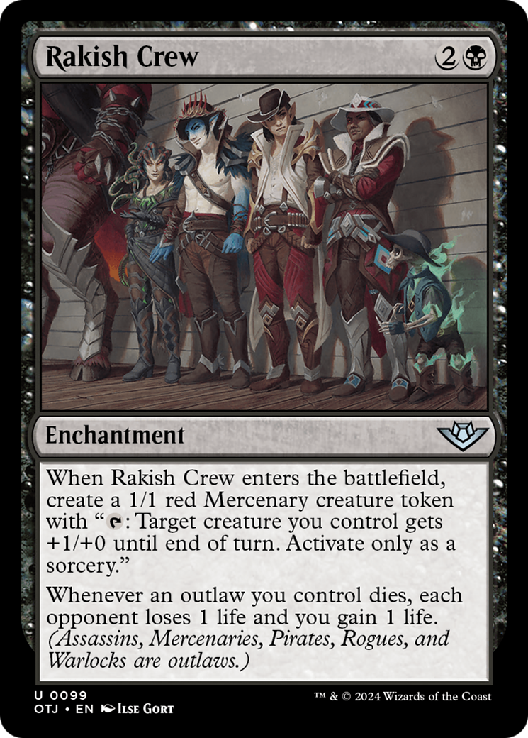 Rakish Crew [Outlaws of Thunder Junction] MTG Single Magic: The Gathering    | Red Claw Gaming