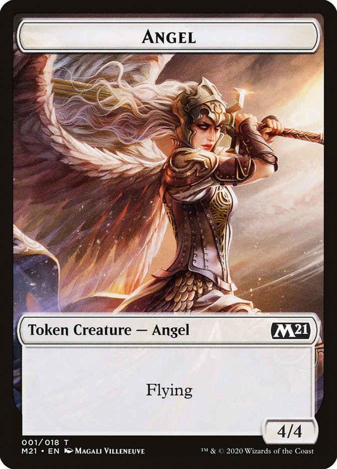 Angel Token [Core Set 2021 Tokens] MTG Single Magic: The Gathering | Red Claw Gaming