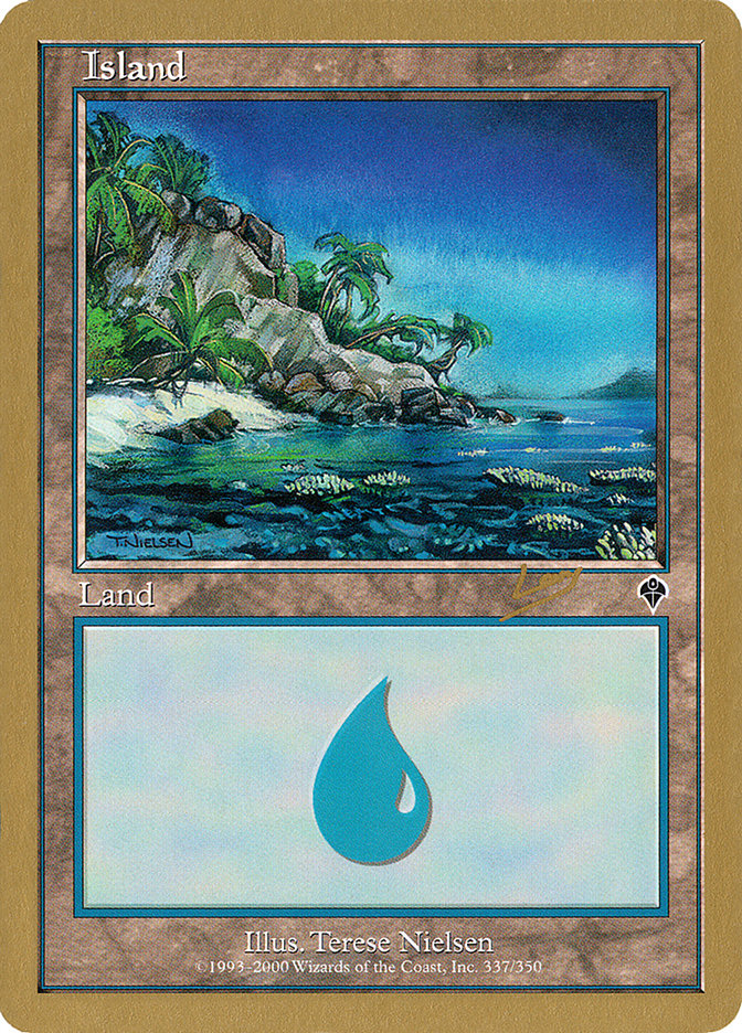 Island (rl337a) (Raphael Levy) [World Championship Decks 2002] MTG Single Magic: The Gathering | Red Claw Gaming