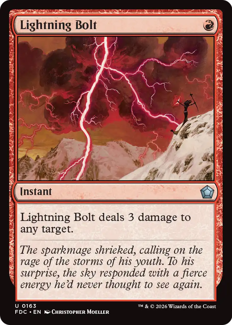 Lightning Bolt [Foundations Commander] | Red Claw Gaming