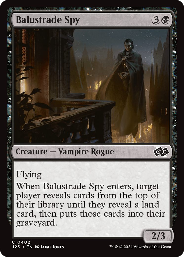 Balustrade Spy [Foundations Jumpstart] MTG Single Magic: The Gathering | Red Claw Gaming