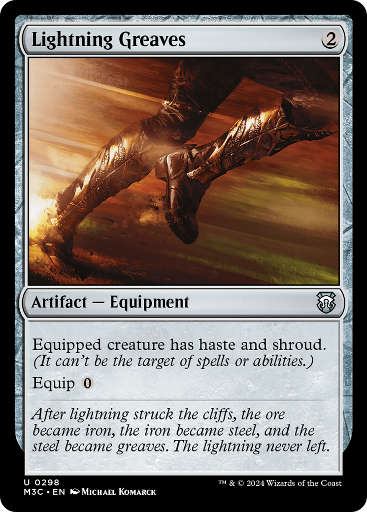 Lightning Greaves [Modern Horizons 3 Commander] MTG Single Magic: The Gathering | Red Claw Gaming