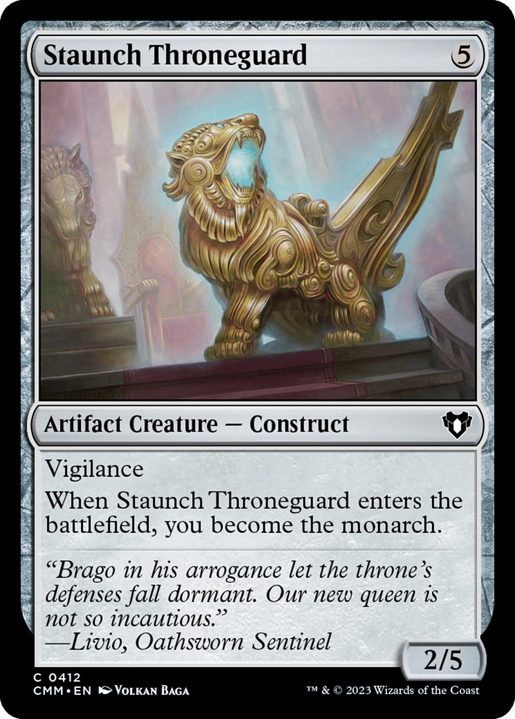 Staunch Throneguard [Commander Masters] MTG Single Magic: The Gathering | Red Claw Gaming