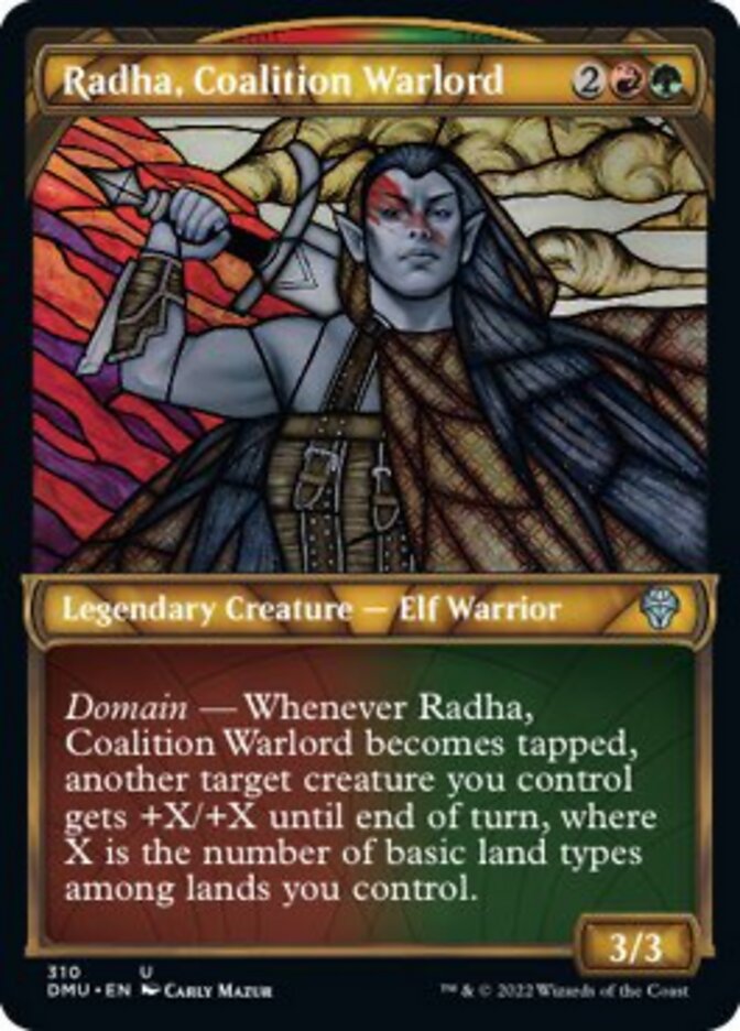 Radha, Coalition Warlord (Showcase) [Dominaria United] MTG Single Magic: The Gathering | Red Claw Gaming