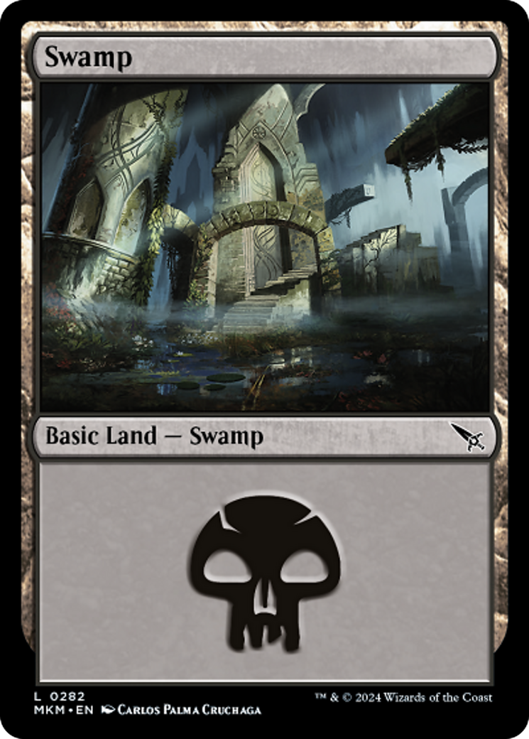 Swamp (0282) [Murders at Karlov Manor] MTG Single Magic: The Gathering    | Red Claw Gaming