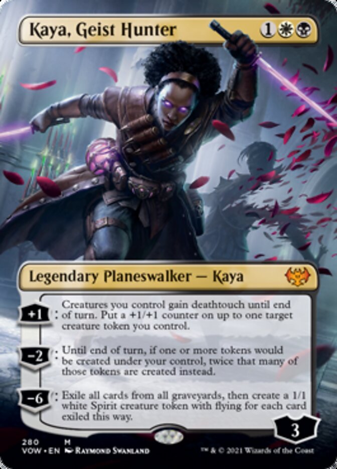 Kaya, Geist Hunter (Borderless) [Innistrad: Crimson Vow] MTG Single Magic: The Gathering | Red Claw Gaming