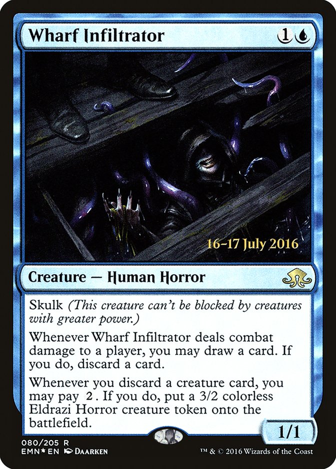 Wharf Infiltrator [Eldritch Moon Prerelease Promos] MTG Single Magic: The Gathering | Red Claw Gaming