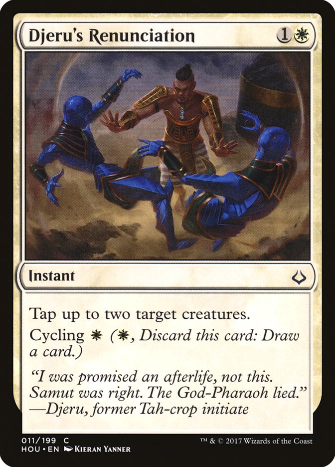 Djeru's Renunciation [Hour of Devastation] MTG Single Magic: The Gathering | Red Claw Gaming