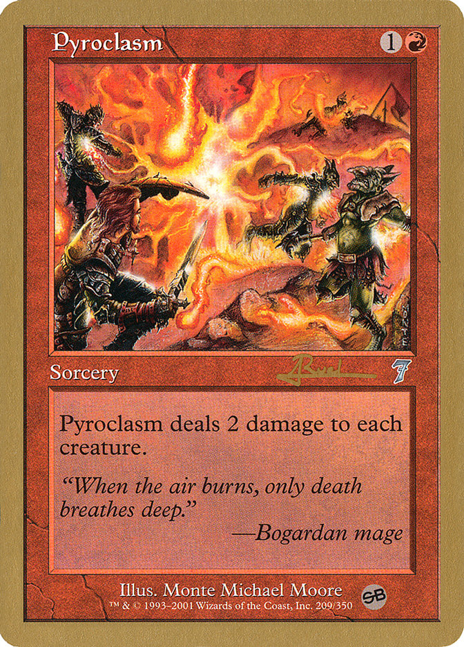 Pyroclasm (Antoine Ruel) (SB) [World Championship Decks 2001] MTG Single Magic: The Gathering | Red Claw Gaming
