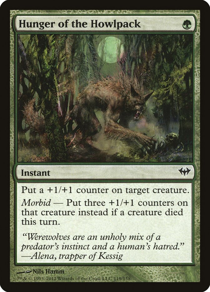Hunger of the Howlpack [Dark Ascension] MTG Single Magic: The Gathering | Red Claw Gaming