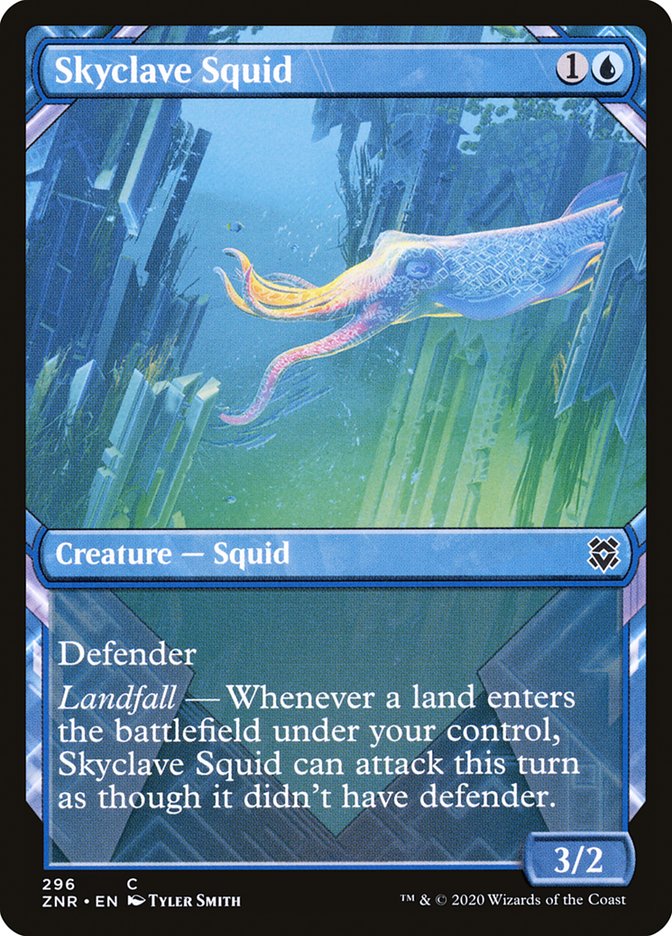 Skyclave Squid (Showcase) [Zendikar Rising] MTG Single Magic: The Gathering | Red Claw Gaming