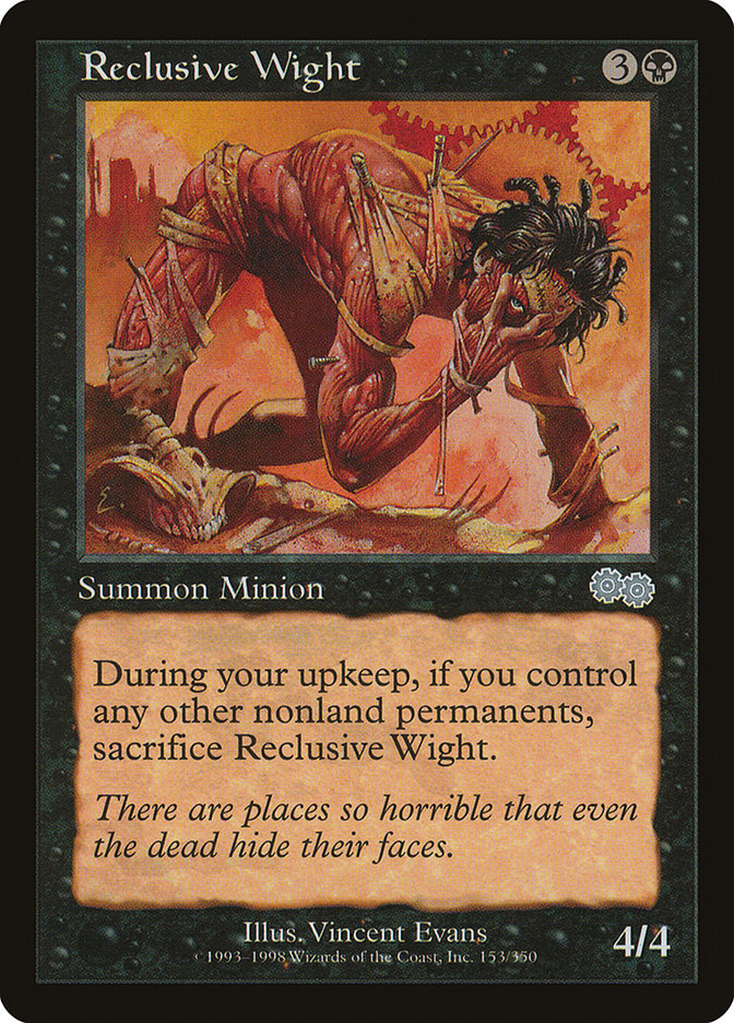 Reclusive Wight [Urza's Saga] MTG Single Magic: The Gathering | Red Claw Gaming