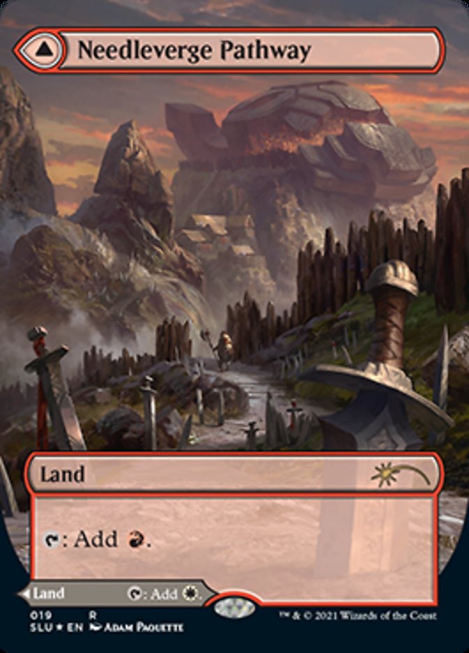 Needleverge Pathway // Pillarverge Pathway (Borderless) [Secret Lair: Ultimate Edition 2] MTG Single Magic: The Gathering | Red Claw Gaming