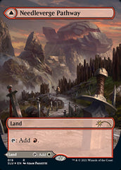 Needleverge Pathway // Pillarverge Pathway (Borderless) [Secret Lair: Ultimate Edition 2] MTG Single Magic: The Gathering | Red Claw Gaming
