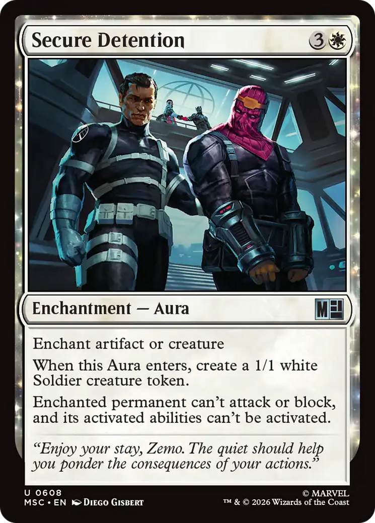 Secure Detention [Marvel Super Heroes Commander] MTG Single Magic: The Gathering | Red Claw Gaming
