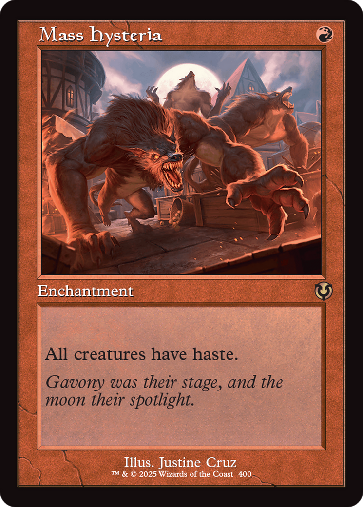 Mass Hysteria (Retro Frame) [Innistrad Remastered] MTG Single Magic: The Gathering | Red Claw Gaming