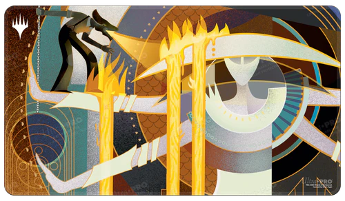 March of the Machine Aftermath Rebuild the City White Stitched Standard Gaming Playmat for Magic: The Gathering Playmat Ultra Pro    | Red Claw Gaming