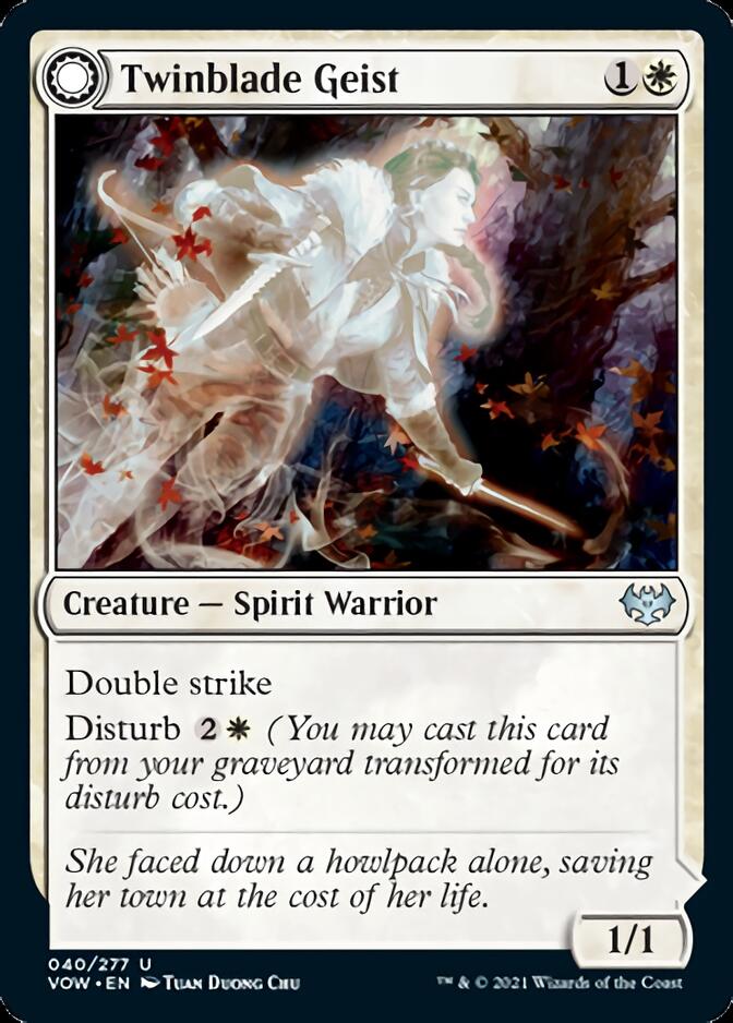 Twinblade Geist // Twinblade Invocation [Innistrad: Crimson Vow] MTG Single Magic: The Gathering | Red Claw Gaming
