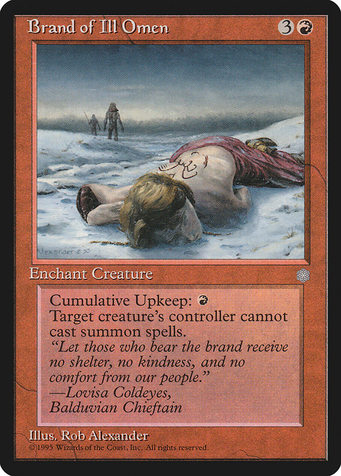 Brand of Ill Omen [Ice Age] MTG Single Magic: The Gathering | Red Claw Gaming