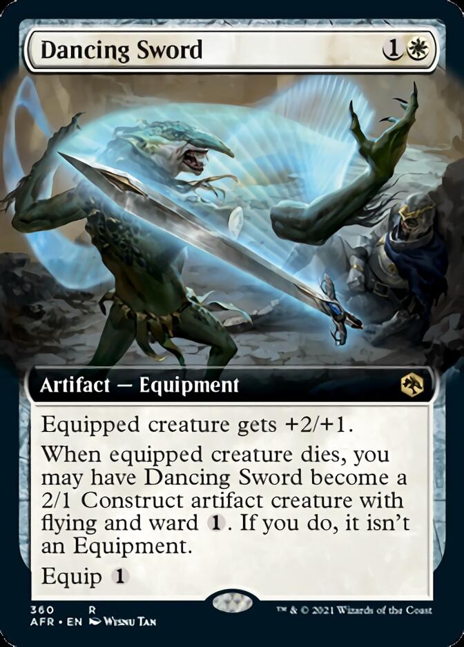 Dancing Sword (Extended Art) [Dungeons & Dragons: Adventures in the Forgotten Realms] MTG Single Magic: The Gathering | Red Claw Gaming