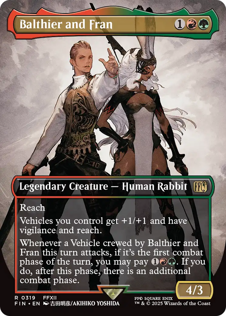Balthier and Fran (Borderless) (0319) [FINAL FANTASY] MTG Single Magic: The Gathering | Red Claw Gaming