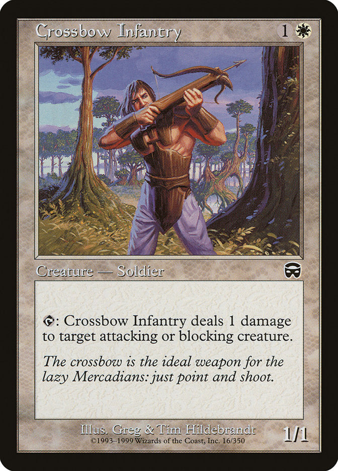 Crossbow Infantry [Mercadian Masques] MTG Single Magic: The Gathering | Red Claw Gaming