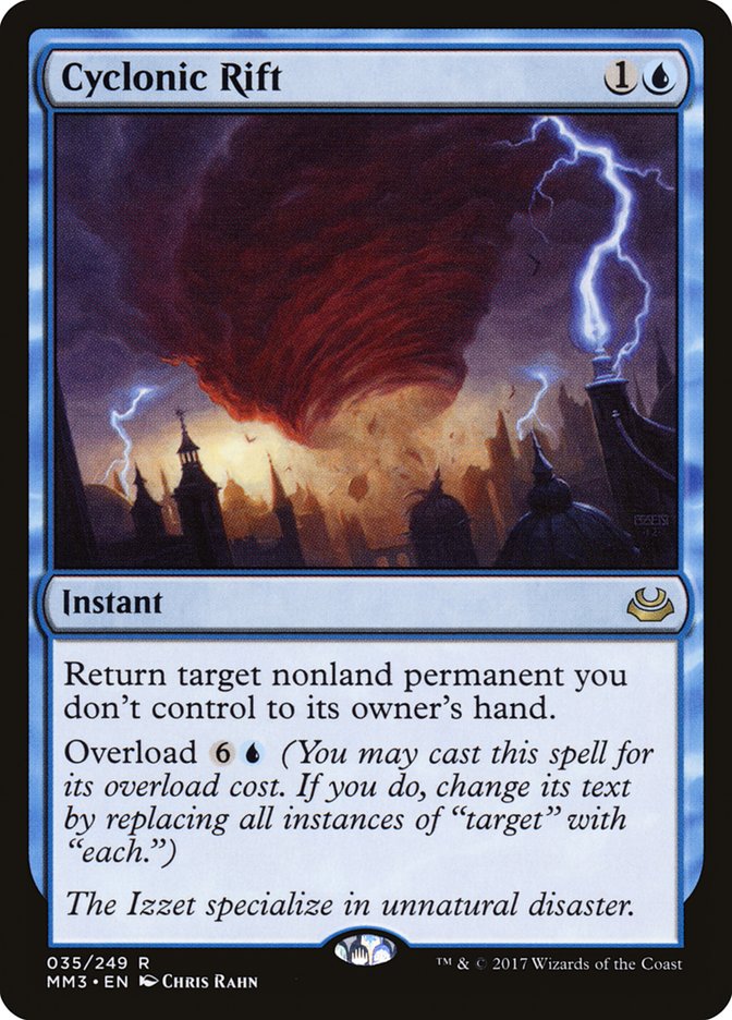 Cyclonic Rift [Modern Masters 2017] MTG Single Magic: The Gathering | Red Claw Gaming