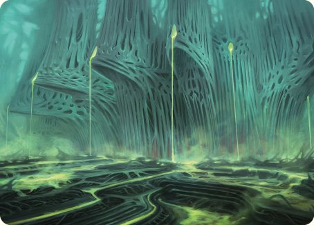 Swamp Art Card [Phyrexia: All Will Be One Art Series] MTG Single Magic: The Gathering | Red Claw Gaming