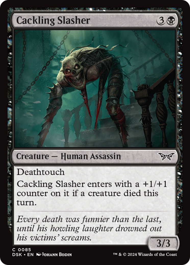 Cackling Slasher [Duskmourn: House of Horror] MTG Single Magic: The Gathering | Red Claw Gaming