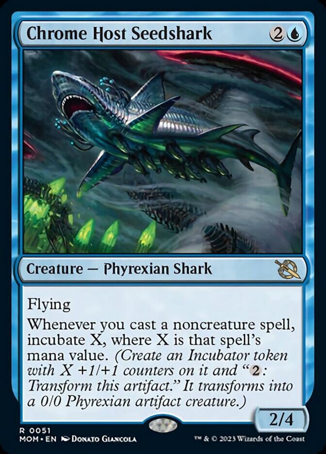 Chrome Host Seedshark [March of the Machine] MTG Single Magic: The Gathering    | Red Claw Gaming