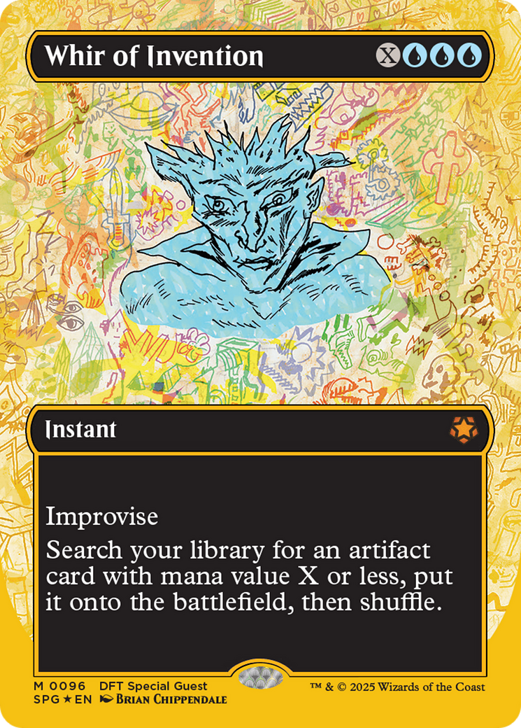 Whir of Invention (Borderless) (First-Place Foil) [Aetherdrift Special Guests] MTG Single Magic: The Gathering | Red Claw Gaming