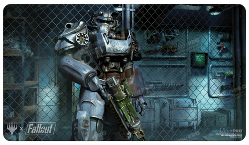 Fallout® Puresteel Paladin Standard Gaming Playmat for Magic: The Gathering Playmats Ultra Pro    | Red Claw Gaming