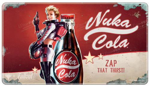 Fallout® Nuka-Cola Pinup Holofoil Standard Gaming Playmat for Magic: The Gathering Playmats Ultra Pro    | Red Claw Gaming
