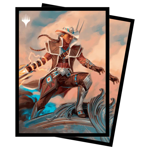 Outlaws of Thunder Junction Annie Flash, The Veteran Key Art Deck Protector Sleeves (100ct) for Magic: The Gathering  Ultra Pro    | Red Claw Gaming