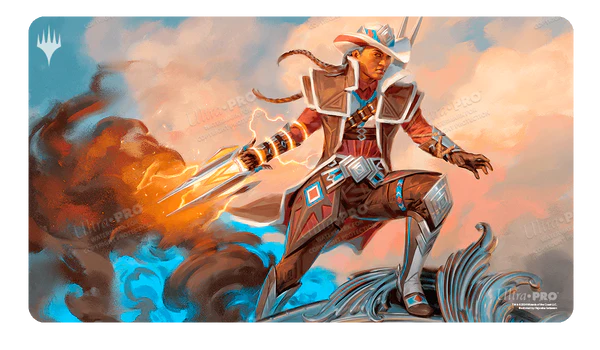 Outlaws of Thunder Junction Annie Flash, The Veteran Standard Gaming Playmat Key Art for Magic: The Gathering Playmats Ultra Pro    | Red Claw Gaming