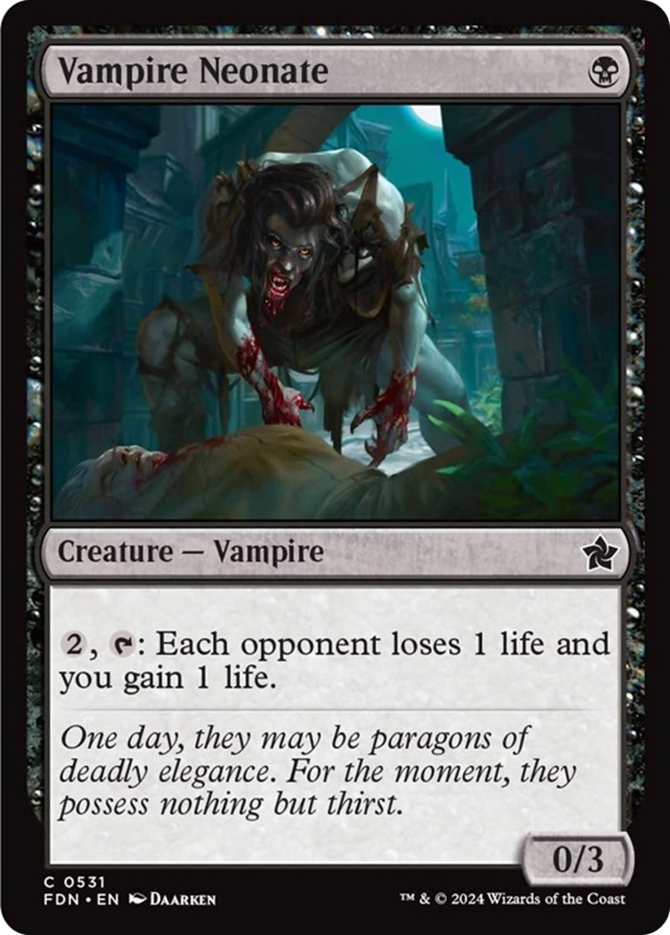 Vampire Neonate [Foundations] MTG Single Magic: The Gathering | Red Claw Gaming